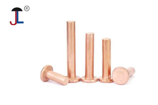 Flat Head Knock Down Solid Copper Rivets