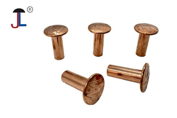 Round Head Brass Semi-Hollow Tubular Rivets