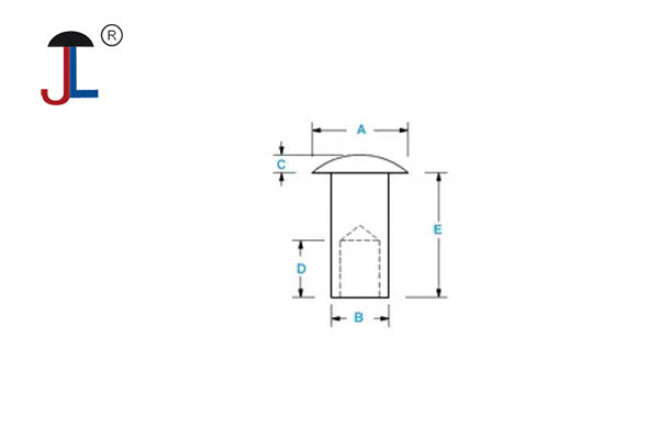 Oval Head Semi Tubular Rivet