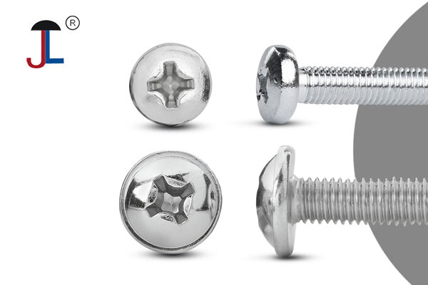 What is the difference between a round head screw and a truss head screw?