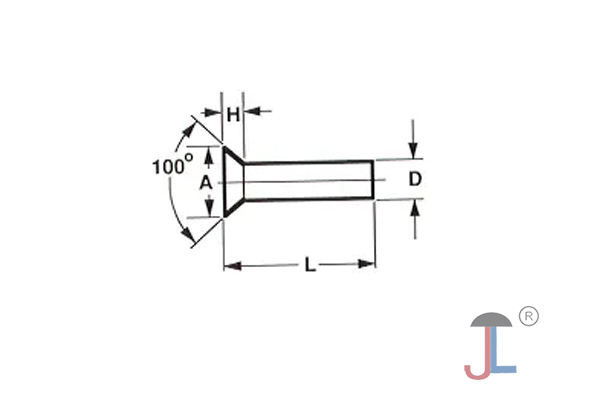 Countersunk Head Aluminum Solid Rivets
