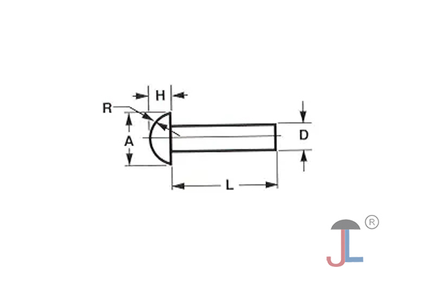Round Head Solid Aluminum Rivets