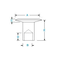 Semi-Tubular Brake Rivet